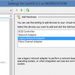 Install CentOS 6.3 on Windows 8 Hyper-V – Legacy Network Adapter
