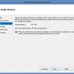 Install CentOS 6.3 on Windows 8 Hyper-V – Memory Allocation
