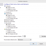StartIsBack Start Menu Options