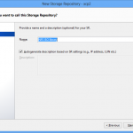 XenCenter Console – Name ISO Library