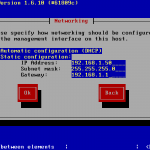 XCP Installation – Static Network Configuration