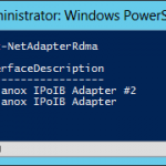 Get-NetAdapterRdma