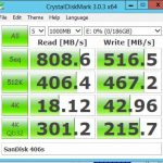 Sandisk Pliant LB406s RAID 0 – CrystalDiskMark
