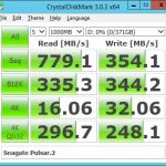 Seagate Pulsar.2 200GB RAID 0 – CrystalDiskMark