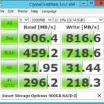 Smart Storage Optimus 400GB RAID 0 – CrystalDiskMark