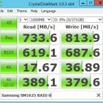 Samsung SM1625 200GB RAID 0 CrystalDiskMark Benchmark