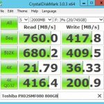 Toshiba PX02SMF080 800GB CrystalDiskMark Benchmark