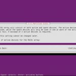 Ubuntu RAID 1 – Step 12 Select Number of Devices