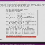 Ubuntu RAID 1 – Step 18 finish partitioning and write changes