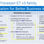 Intel Xeon E7 V3 three pillars