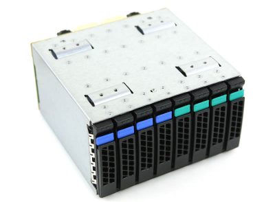 Intel A2U44X25NVMEDK hot swap cage front