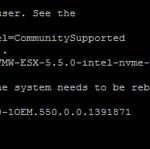 Intel DC P3500 1200GB ESXi 6 Intel Driver Install