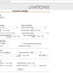 Lantronix xDirect Web Connection Settings