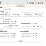 Lantronix xDirect Web Serial Settings