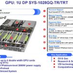 Supermicro GPU/Xeon Phi  SuperServer 1028GQ-TRT Features