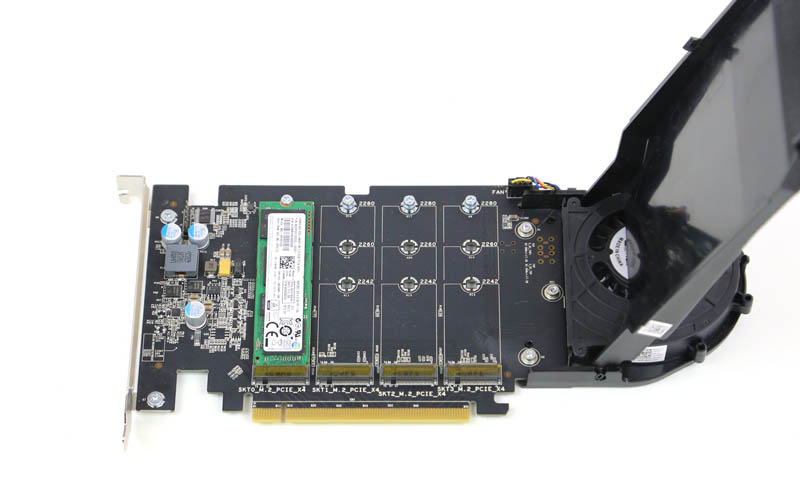 Quad M.2 NVMe to PCIe Adapter Expansion Card (PCIe Bifurcation Motherboard  is Required), Support 4* M.2 PCIe NVMe SSD 