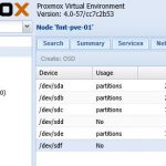 Proxmox VE Ceph Create OSD available