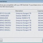 WD Sentinel RX4100 Compatible Drives