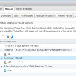 2 node flash vSAN – view fault domains