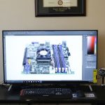 VIZIO M43-C1 on desk