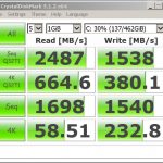Lenovo ThinkPad P70 – CrystalDiskMark