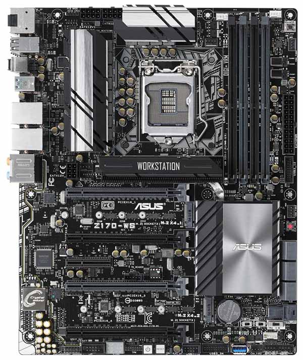 ASUS Z170 WS - Motherboard Top - ServeTheHome