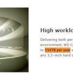 WD Gold 550TB per year
