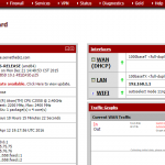 pfSense 2.2 dashboard