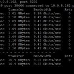Supermicro SMB-XEM-X10SM Blade to Blade iperf3 example