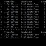 Supermicro SMB-XEM-X10SM Blade to External chassis switch iperf3 example