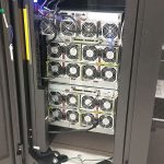 Supermicro SuperBlade GPU x2 and MicroBlade Rear During Setup