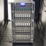 Dell PowerEdge T630 front in rack