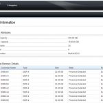 Dell iDRAC 8 – Hardware – Memory