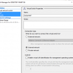 Docker for Windows Hyper-V DockerNAT virtual switch