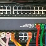 Netgear ProSAFE XS708T being setup in rack
