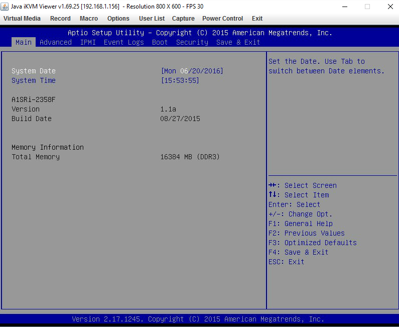 Supermicro A1SRi-2358F BIOS