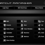 MSI X99A Workstation motherboard – Short Cut Manager