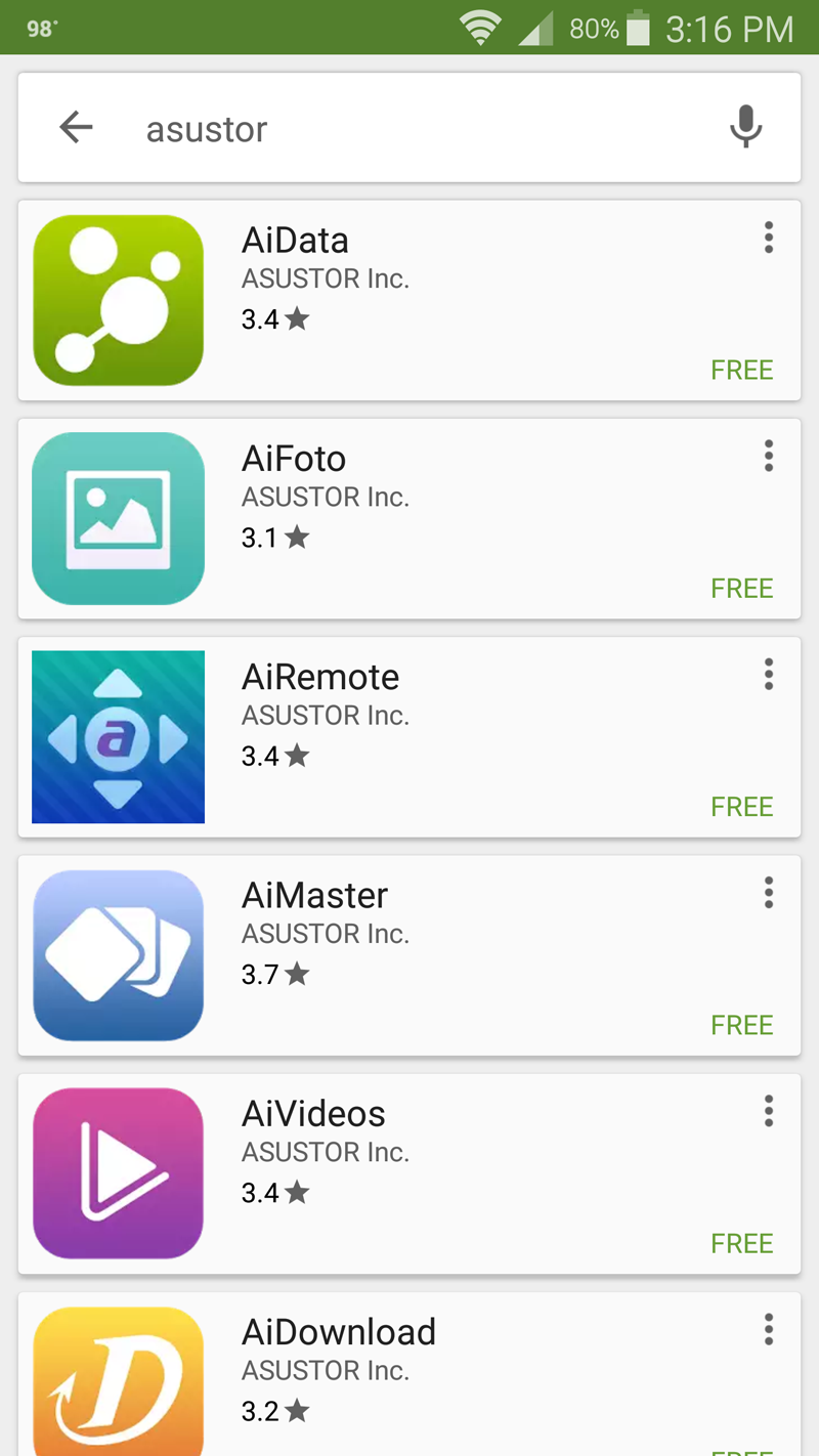 Asustor Google Play Store Apps