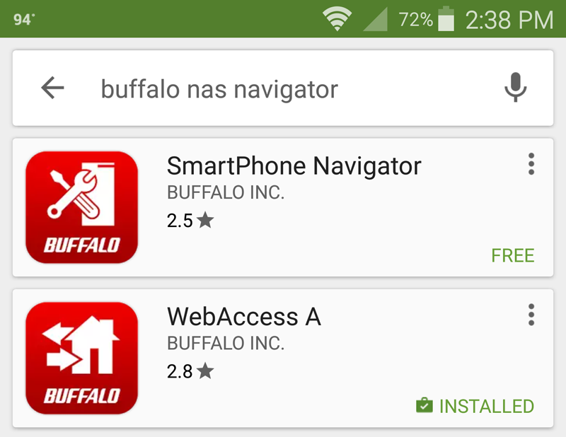 Buffalo LS421DE Android