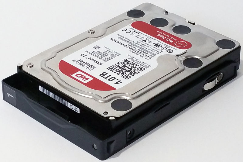 Buffalo LS421DE Hard Drive Installed On Tray