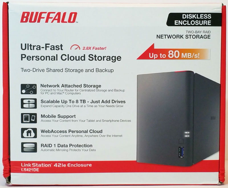 Buffalo LS421DE Retail Box Front