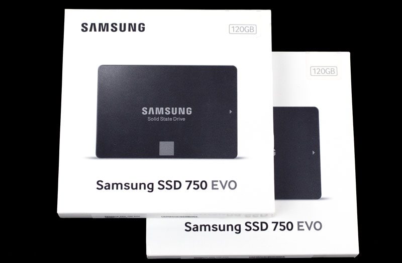 Samsung 750 EVO 120GB Retail Boxes