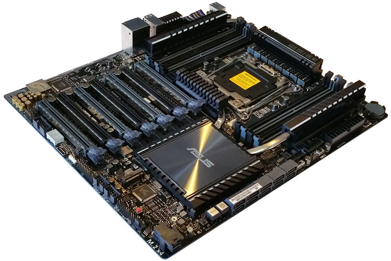 ASUS X99 E 10G WS Workstation Motherboard Angle