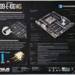ASUS X99 E 10G WS Workstation Motherboard Retail Box Back