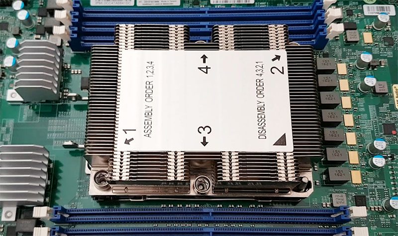 Intel Knights Landing Supermicro Thermal Solution No Latch