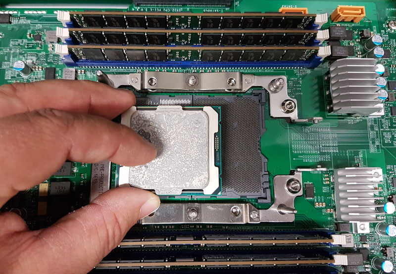 Intel Xeon E5 Broadwell EP Package Over A LGA 3647 Socket