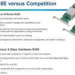 Microsemi 8E Series RAID Adapters Competitive
