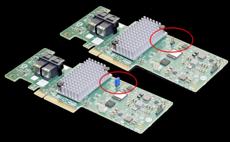 IBM M1215 LSI SAS3008 HBA Jumper On And Off