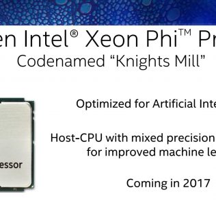 Intel Xeon Phi Kinghts Mill Coming 2017 SC16