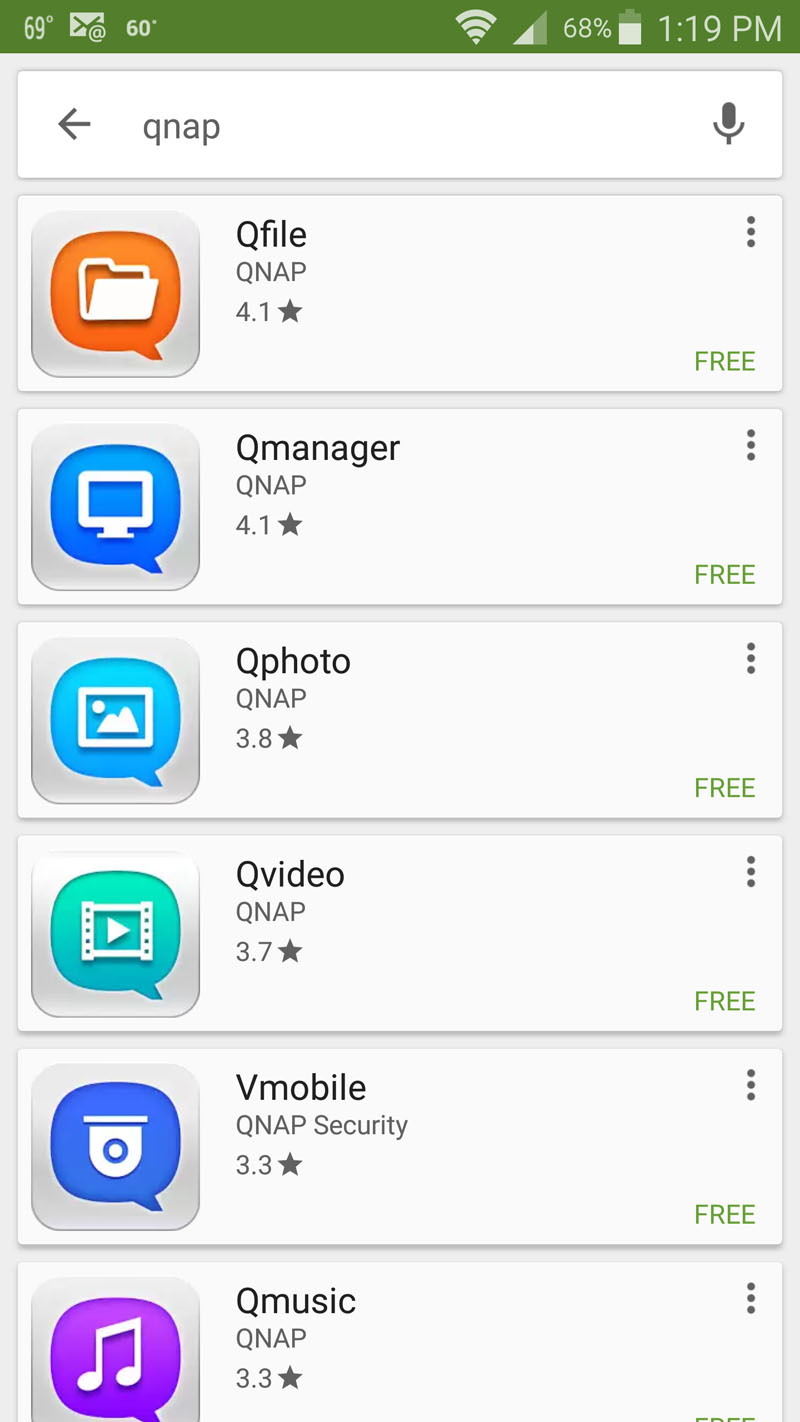 QNAP TS 453A Android Apps 1